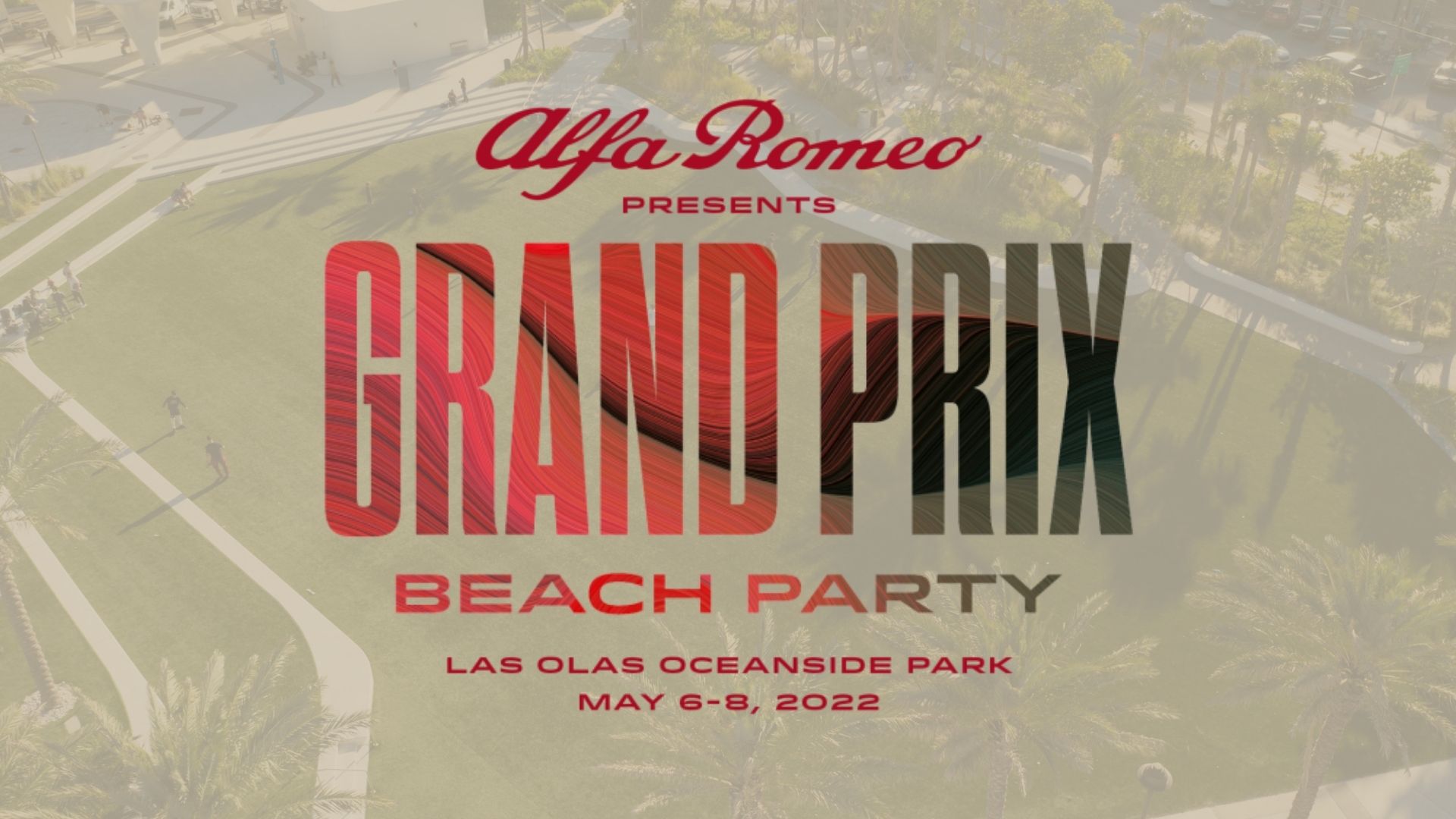 alfa romeo grand prix beach party